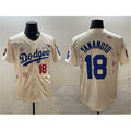 Los Angeles Dodgers #18 Yoshinobu Yamamoto Cream MWATKINS 2025 Tokyo Series Limited Stitched Jersey