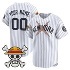 Custom New York Yankees x One Piece White MWATKINS Vapor Premier Limited Jersey - Stitched