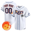 Custom Tampa Bay Rays x Dragon Ball White MWATKINS Vapor Premier Limited Jersey - All Stitched