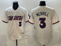 San Diego Padres #3 Jackson Merrill Cream MWATKINS 2026 City Connect Stadium Stitched Jersey