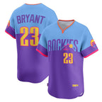 Colorado Rockies #23 Kris Bryant Purple-Light Blue MWATKINS 2025 City Connect Limited Player Jersey