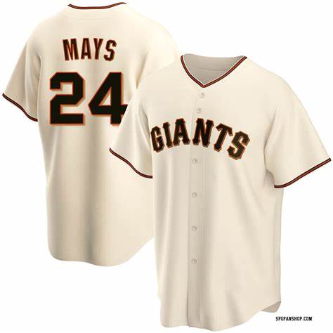 San Francisco Giants #24 Willie Mays Cream MWATKINS Cool Base Stitched Jersey