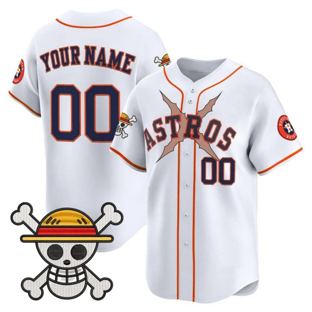 Custom Houston Astros x One Piece White MWATKINS Vapor Premier Limited Jersey - Stitched