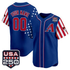 Custom Arizona Diamondbacks America 250 Edition Vapor Premier Limited Royal MWATKINS Stitched Jerseys