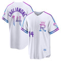 Kansas City Royals #14 Jac Caglianone White MWATKINS 2026 City Connect Stadium Jersey