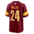 W.Commanders #24 Von Miller Burgundy MWATKINS Team Game Jersey