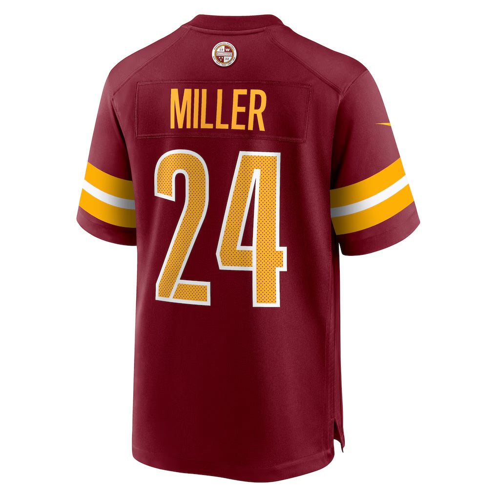 W.Commanders #24 Von Miller Burgundy MWATKINS Team Game Jersey