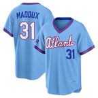 Atlanta Braves #31 Greg Maddux Powder Blue MWATKINS 2026 City Connect Stadium Jersey