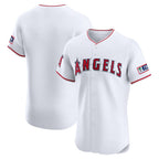 Los Angeles Angels White MWATKINS Home Elite Patch Jersey