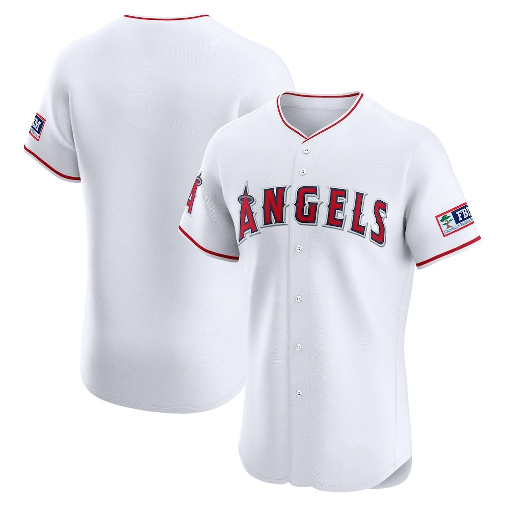 Los Angeles Angels White MWATKINS Home Elite Patch Jersey