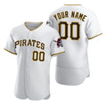 Custom Pittsburgh Pirates White MWATKINS 2020 Stitched Flex Base Jersey