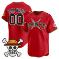 Custom San Francisco Giants x One Piece Red MWATKINS Vapor Premier Limited Jersey - Stitched