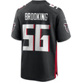 A.Falcons #56 Keith Brooking Black MWATKINS Game Retired Player Jersey